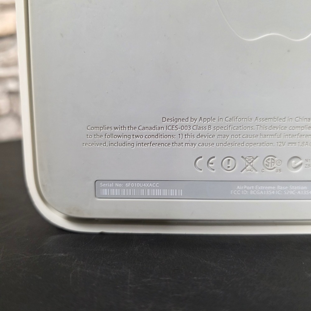 Apple AirPort Extreme Base Station A1354 GOOD Dual-Band Wireless Router Untested - Picture 5 of 13